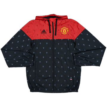 2015-16 Manchester United adidas Veste de survêtement à capuche - 10/10 - (S)