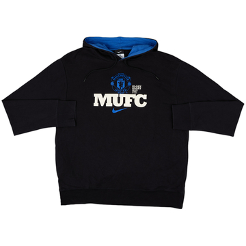 2010-11 Manchester United Nike Sweat-shirt à capuche - 8/10 - (XL)