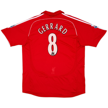 2006-08 Liverpool Maillot domicile Gerrard #8 - État 5/10 - (XL)