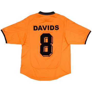 2000-02 Netherlands Maillot Domicile Davids #8 - 8/10 - (M)