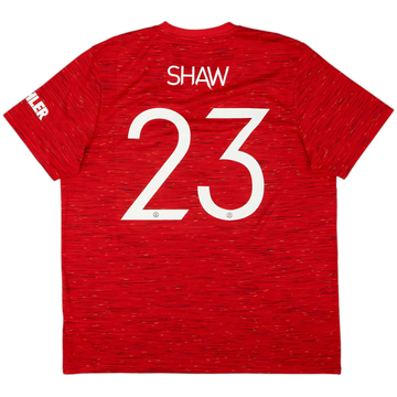 2020-21 Manchester United Maillot Domicile Shaw #23 - 8/10 - (XXL)