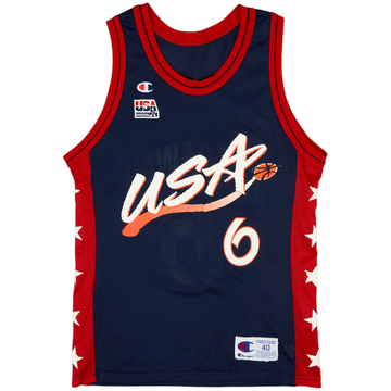1996-99 USA Hardaway #6 Champion Maillot extérieur - 7/10 - (M)