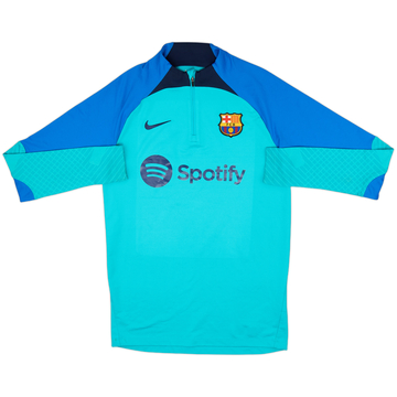 2022-23 Barcelona Nike Haut d'entraînement 1/4 zip - 8/10 - (S)