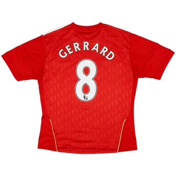 2010-12 Liverpool Maillot Domicile Gerrard #8 - 5/10 - Taille L Femme