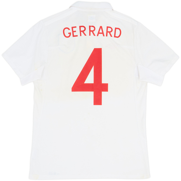 2009-10 Angleterre Maillot Domicile Gerrard #4 - 5/10 - (M)