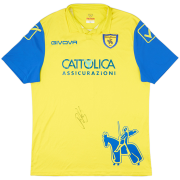 2013-14 Chievo Verona Maillot Domicile Signé - 6/10 - (XL)