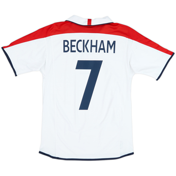 2003-05 England Maillot Domicile Beckham #7 - 6/10 - (S)