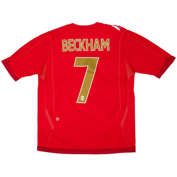 2006-08 England Maillot extérieur Beckham #7 - 6/10 - (L)