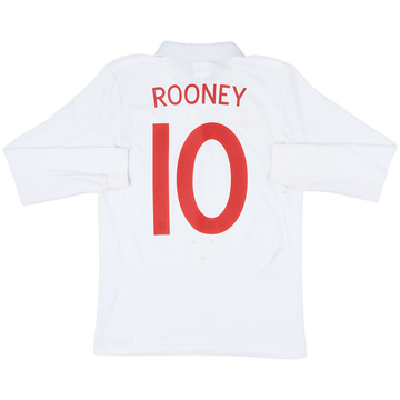 2009-10 England Maillot Domicile ML Rooney #10 - 8/10 - (S)