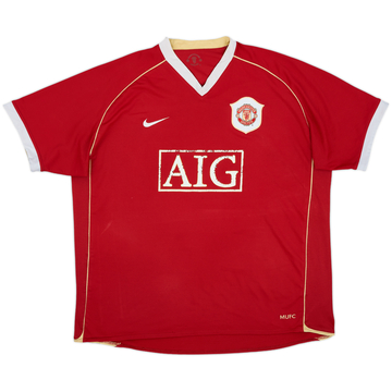 2006-07 Manchester United Maillot Domicile - 5/10 - (XL)