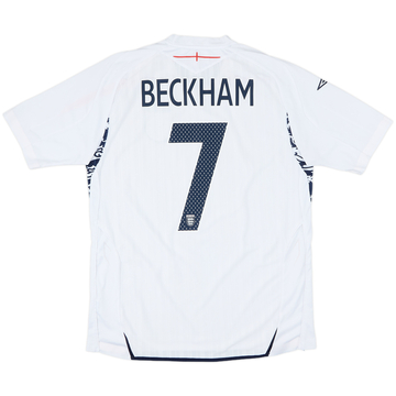 2007-09 England Maillot Domicile Beckham #7 - 7/10 - (L)