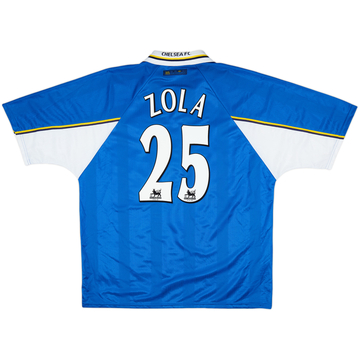 1997-99 Chelsea Maillot Domicile Zola #25 - 9/10 - (XXL)