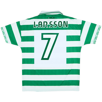 1997-99 Celtic Maillot Domicile Larsson #7 - 9/10 - (L)