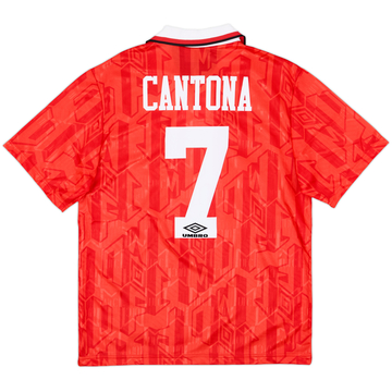 1992-94 Manchester United Maillot Domicile Cantona #7 - 9/10 - (M)