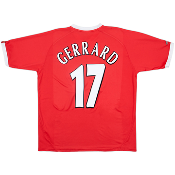 2001-03 Liverpool Maillot CL Gerrard #17 - 6/10 - (L)