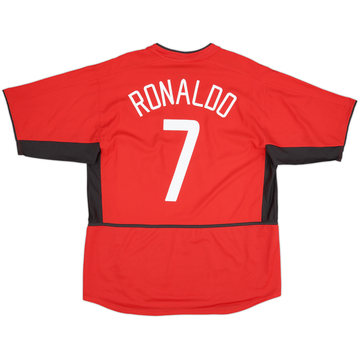 2002-04 Manchester United Maillot Domicile Ronaldo #7 - 10/10 - (3XL)