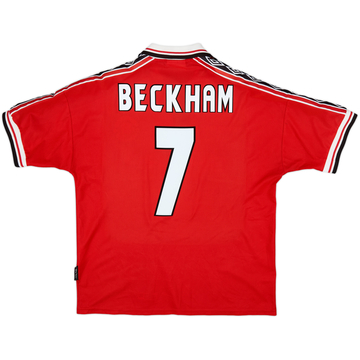 1992-94 Manchester United Maillot Domicile Beckham #7 - 6/10 - (L)