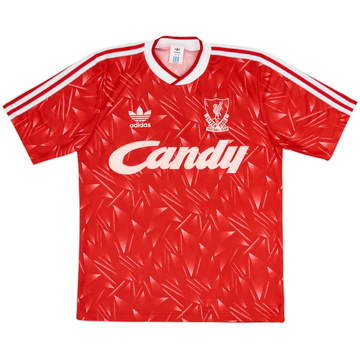 1989-91 Liverpool Maillot Domicile - 8/10 - (S/M)