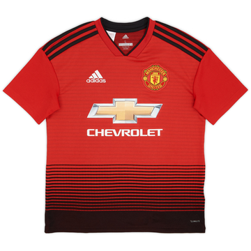 2018-19 Manchester United Maillot domicile - 9/10 - (L.Boys)
