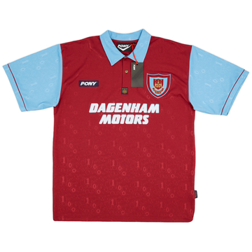 1995-97 West Ham Pony Réédition Maillot domicile centenaire