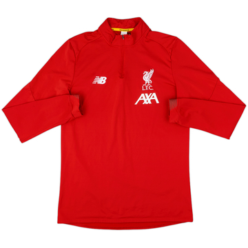2019-20 Liverpool New Balance Haut d'entraînement 1/4 zippé - 10/10 - (L)