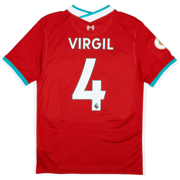 2020-21 Liverpool Maillot Domicile Virgil #4 - 8/10 - (M)