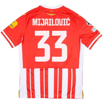 2023-24 Red Star Belgrade Maillot domicile Champions League version match Mijailovic #33
