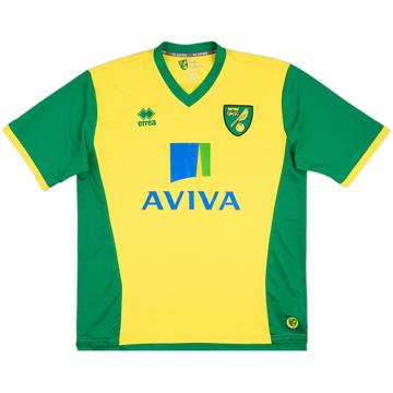 2013-14 Norwich Maillot Domicile - 7/10 - (XL)
