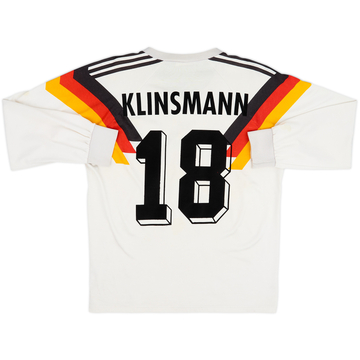 1988-91 West Germany Maillot domicile manches longues Klinsmann #18 - 5/10 - (L)