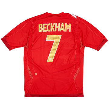 2006-08 England Maillot extérieur Beckham #7 - 8/10 - (M)