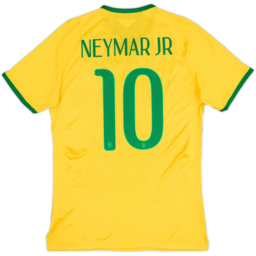 2014-15 Brazil Maillot Domicile Authentique Neymar Jr #10 - 9/10 - (M)