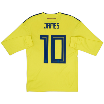 2018-19 Colombia Maillot domicile manches longues James #10 - 5/10 - (S)