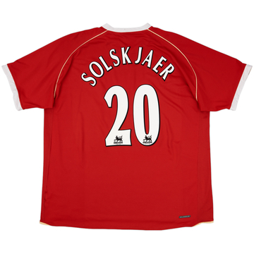 2006-07 Manchester United Maillot domicile Solskjaer #20 - 9/10 - (3XL)