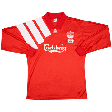 Maillot domicile manches longues Liverpool Centenaire 1992-93 version joueur - 8/10 - (L/XL)