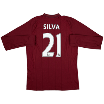2012-13 Manchester City Maillot Extérieur Manches longues Silva #21 - 10/10 - (S)