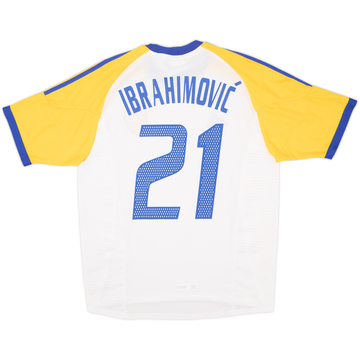 2002-03 Suède Maillot Extérieur Ibrahimovic #21 (S)