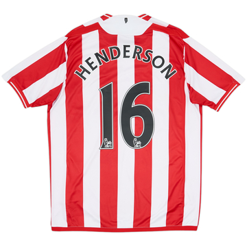 2009-10 Sunderland Maillot Domicile Henderson #16 - 8/10 - (M)