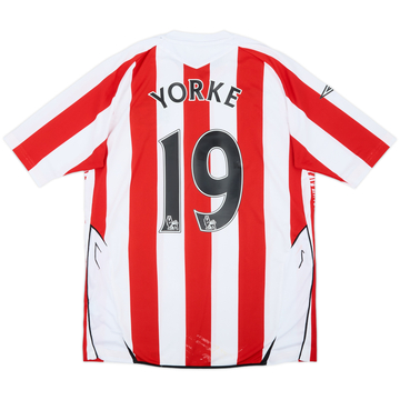 2007-08 Sunderland Maillot Domicile Yorke #19 - 6/10 - (M)