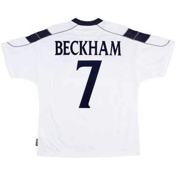2000-01 Manchester United Maillot Extérieur Beckham #7 - 8/10 - (M)