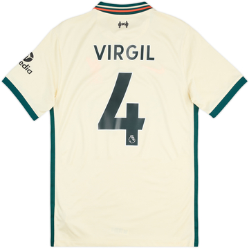 2021-22 Liverpool Maillot extérieur Virgil #4 - 8/10 - (S)