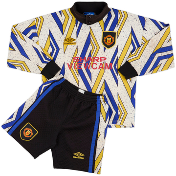 1993-94 Manchester United GB Maillot et Short - 6/10 - (L.Boys)