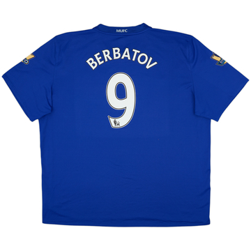 2008-09 Manchester United Maillot third Berbatov #9 - 9/10 - (3XL)