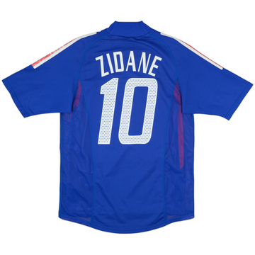 2002-04 France Maillot Domicile Version Joueur Zidane #10 - 6/10 - (S)