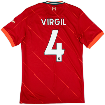 2021-22 Liverpool Maillot domicile Virgil #4 - 10/10 - (S)