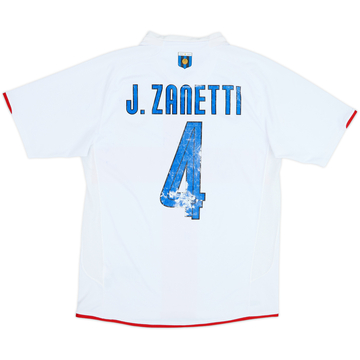 2007-08 Inter Milan Maillot extérieur Centenaire J.Zanetti #4 - 4/10 - (M)
