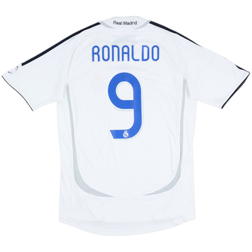 2006-07 Real Madrid Maillot Domicile Ronaldo #9 - 8/10 - (S)