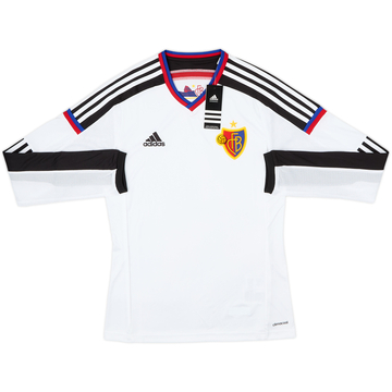 2014-15 FC Basel maillot extérieur version joueur manches longues (S)