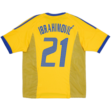2002-03 Sweden Maillot domicile Ibrahimovic #21 (M)