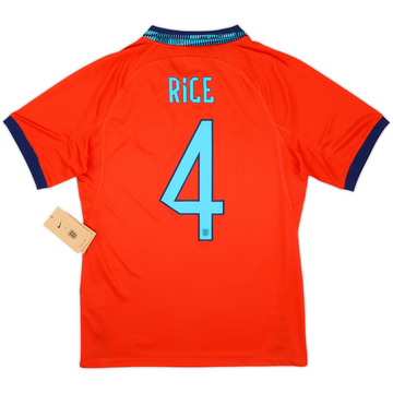 2022-23 England Maillot extérieur Rice #4 (S)
