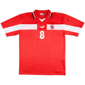 1998 Switzerland Maillot domicile de match #8 (Wicky)